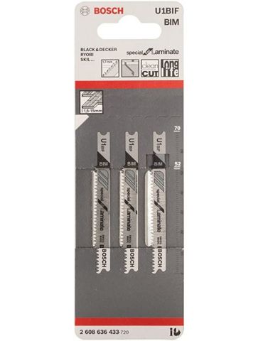 Set de 3 panze pentru laminate U1BIF Bosch - 1