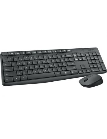 Logitech MK235 tastaturi Mouse inclus USB Rus Gri