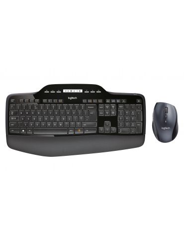 Logitech MK710 Performance tastaturi Mouse inclus RF fără fir QWERTY US Internațional Negru