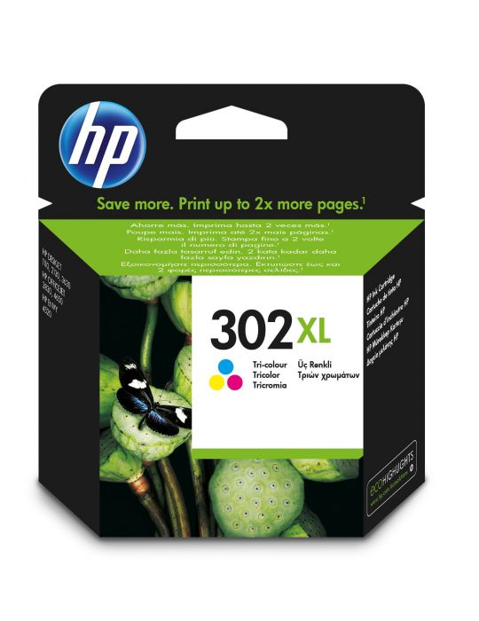 HP Cartuş de cerneală original de capacitate extinsă 302XL Tricolor