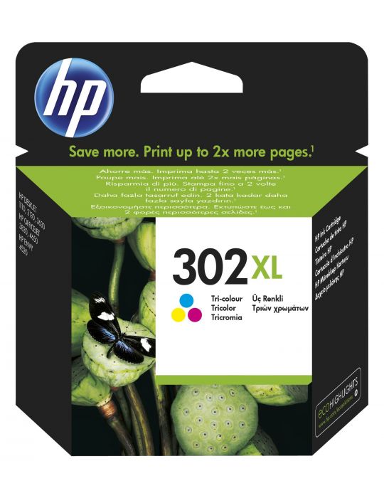 HP Cartuş de cerneală original de capacitate extinsă 302XL Tricolor