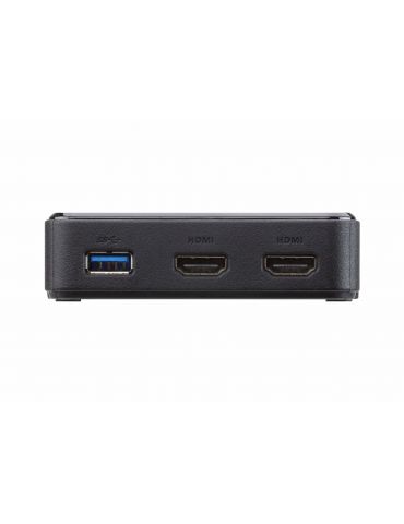 ATEN UH3233 Prin cablu USB 3.2 Gen 1 (3.1 Gen 1) Type-C Negru