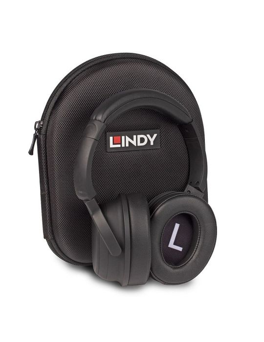 Lindy LH500XW+ Căști Prin cablu & Wireless Bandă de fixare pe cap Apeluri Muzică USB tip-C Bluetooth Negru