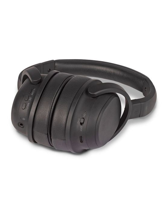 Lindy LH500XW+ Căști Prin cablu & Wireless Bandă de fixare pe cap Apeluri Muzică USB tip-C Bluetooth Negru