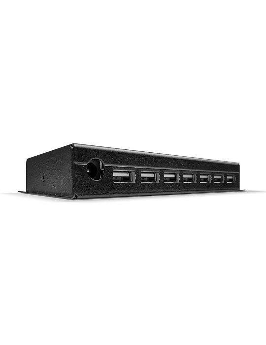 Lindy 42794 hub-uri de interfață USB 2.0 Type-B 480 Mbit s Negru