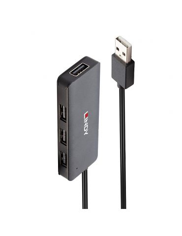 Lindy 42986 hub-uri de interfață USB 2.0 480 Mbit s Negru - Tik.ro