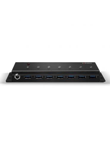 Lindy 43128 hub-uri de interfață 5000 Mbit s Negru