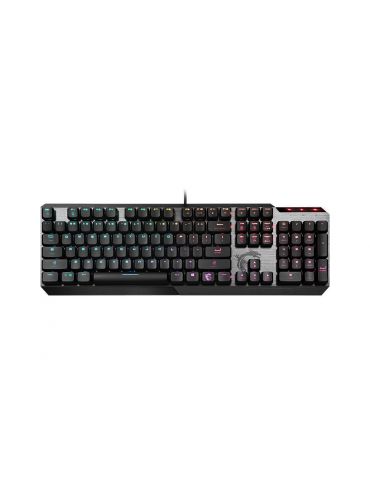 MSI Vigor GK50 Low Profile tastaturi USB QWERTY Engleză SUA Negru, Metalic
