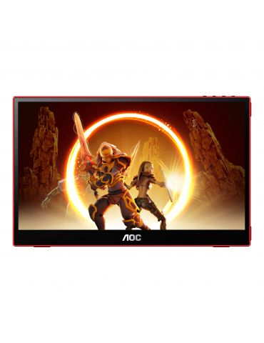 AOC 16G3 monitoare LCD 39,6 cm (15.6") 1920 x 1080 Pixel Negru, Roşu