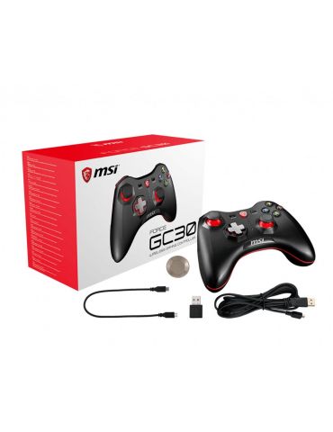MSI Force GC30 Negru USB 2.0 Gamepad Analog  Digital Android, PC-ul - Tik.ro