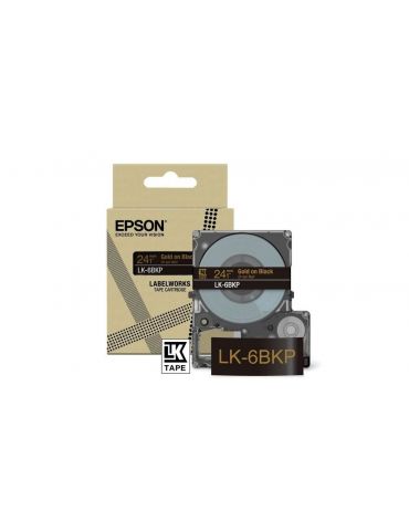 Epson LK-6BKP Negru, De aur - Tik.ro