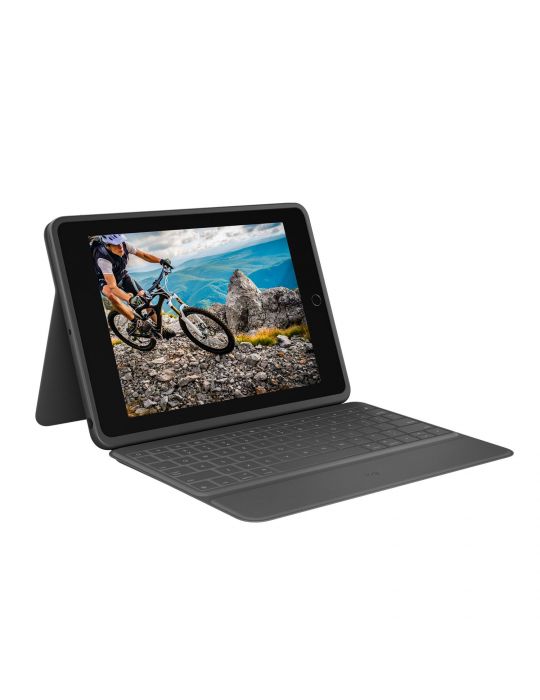 Logitech Rugged Folio Grafit Smart Connector QWERTY Spaniolă