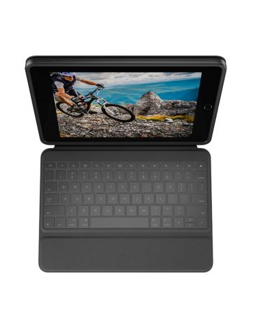 Logitech Rugged Folio Grafit Smart Connector QWERTY Spaniolă