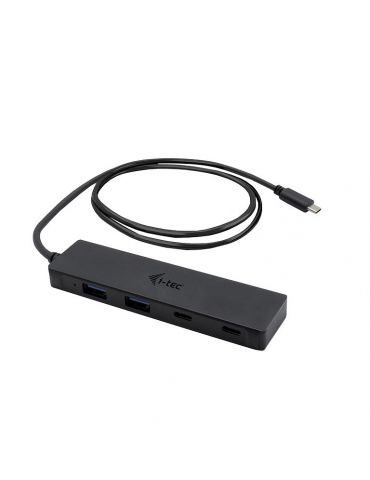 i-tec Metal C31HUBMETAL2A2C85 hub-uri de interfață USB 3.2 Gen 1 (3.1 Gen 1) Type-C 5000 Mbit s Negru - Tik.ro