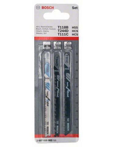 Set de 3 panze T lemn/metal/plastic Bosch - 1