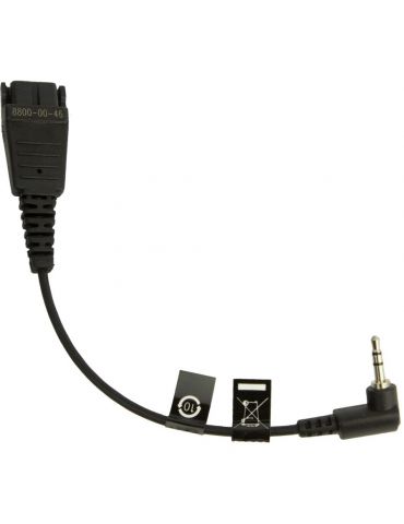 Jabra 8800-00-46 cablu audio 0,15 m QD 2.5mm jack Negru - Tik.ro