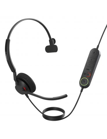 Jabra Engage 40 Căști Prin cablu Bandă de fixare pe cap Birou Call center USB tip-C Bluetooth Negru - Tik.ro