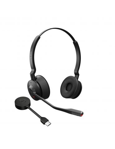 Jabra Engage 55 Căști Fără fir Cârlig-ureche Birou Call center Negru, Titan - Tik.ro