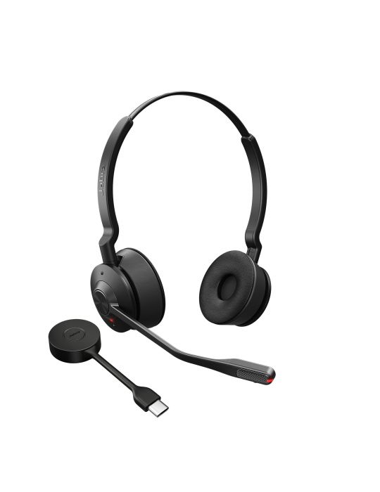 Jabra Engage 55 Căști Fără fir Cârlig-ureche Birou Call center Negru, Titan