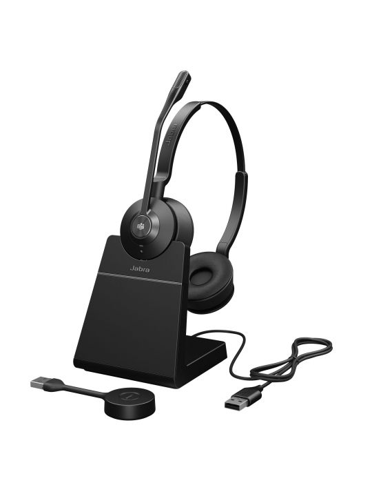 Jabra Engage 55 Căști Fără fir Bandă de fixare pe cap Birou Call center Negru, Titan