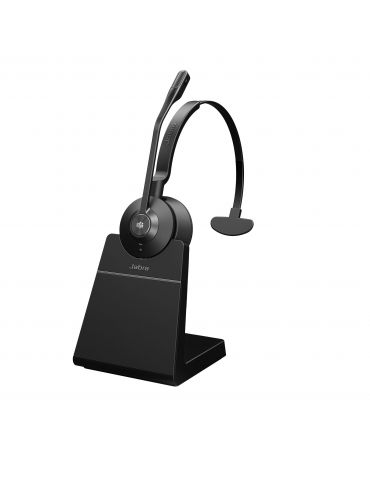 Jabra Engage 55 Căști Fără fir Bandă de fixare pe cap Birou Call center Bluetooth Stand de încărcare Negru