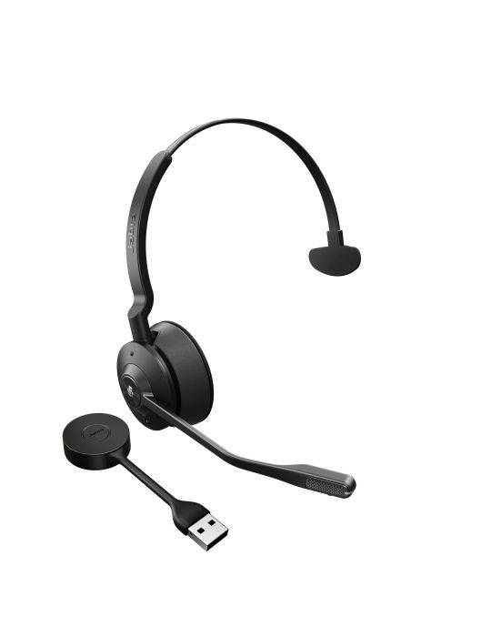 Jabra Engage 55 Căști Fără fir Bandă de fixare pe cap Birou Call center Negru, Titan