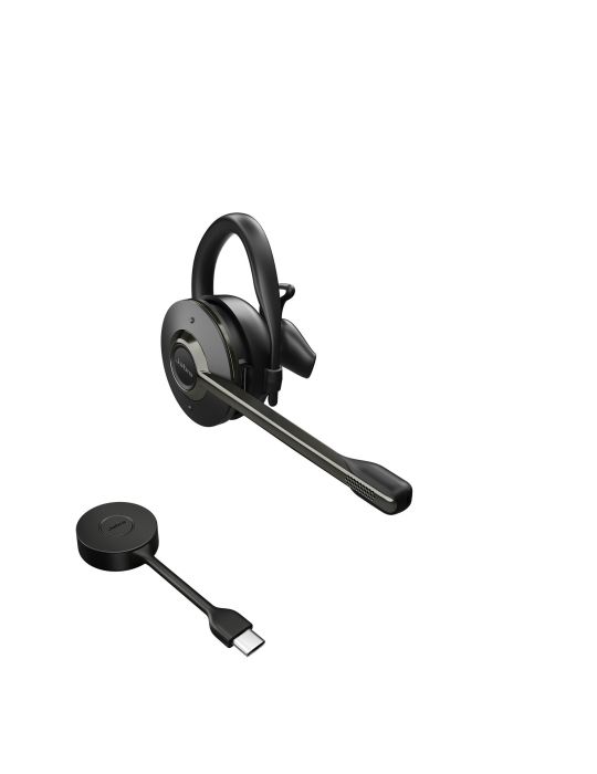 Jabra Engage 55 Căști Fără fir Cârlig-ureche Birou Call center Negru, Titan