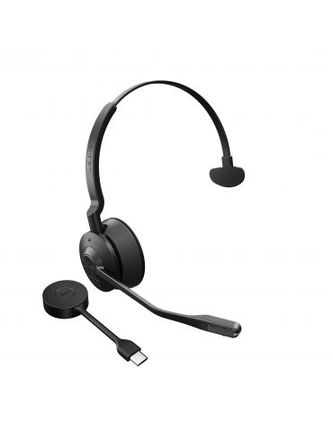 Jabra Engage 55 Căști Fără fir Bandă de fixare pe cap Birou Call center Negru, Titan