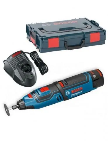 Bosch GRO 12V-35 Multifunctional rotativ cu acumulator 12V + 2 x Acumulatori GBA 12V 2.0Ah + Incarcator rapid GAL 1230 CV + L-Bo - Tik.ro