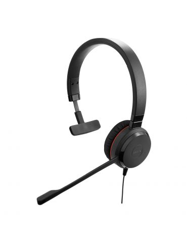 Jabra Evolve 20SE USB-C UC Mono Căști Prin cablu Bandă de fixare pe cap Birou Call center USB tip-C Negru - Tik.ro