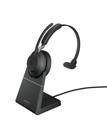 Jabra Evolve2 65, UC Mono Căști Fără fir Bandă de fixare pe cap Birou Call center USB tip-C Bluetooth Negru - Tik.ro