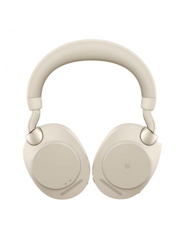 Jabra Evolve2 85, MS Stereo Căști Prin cablu & Wireless Bandă de fixare pe cap Birou Call center USB Tip-A Bluetooth Bej