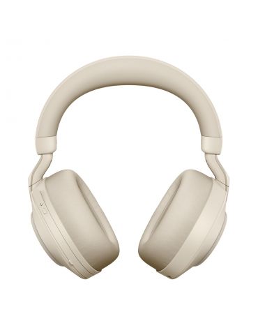 Jabra Evolve2 85, MS Stereo Căști Prin cablu & Wireless Bandă de fixare pe cap Birou Call center USB tip-C Bluetooth Bej - Tik.ro
