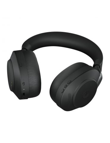 Jabra Evolve2 85, MS Stereo Căști Prin cablu & Wireless Bandă de fixare pe cap Birou Call center USB Tip-A Bluetooth Negru
