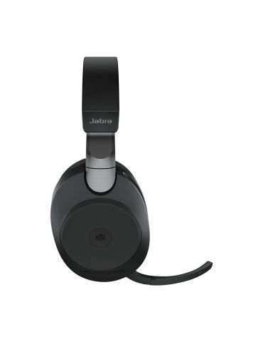 Jabra Evolve2 85, MS Stereo Căști Prin cablu & Wireless Bandă de fixare pe cap Birou Call center USB Tip-A Bluetooth Negru