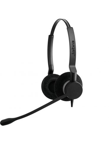 Jabra Biz 2300 Duo Căști Prin cablu Bandă de fixare pe cap Birou Call center USB tip-C Bluetooth Negru