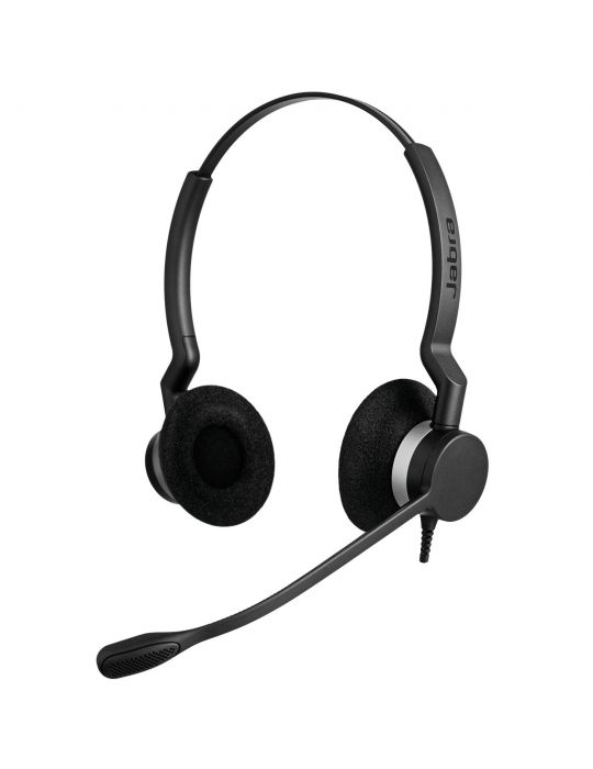 Jabra Biz 2300 Duo Căști Prin cablu Bandă de fixare pe cap Birou Call center USB tip-C Bluetooth Negru