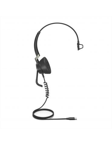 Jabra Engage 50 Mono Căști Prin cablu Bandă de fixare pe cap Birou Call center USB tip-C Bluetooth Negru