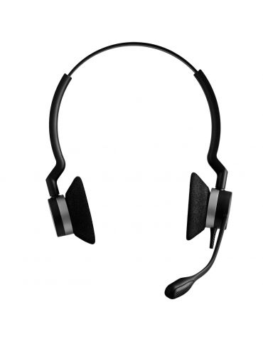 Jabra Biz 2300 QD Duo Căști Prin cablu Bandă de fixare pe cap Birou Call center Bluetooth Negru