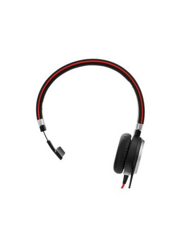 Jabra Evolve 40 UC Mono USB-C Căști Prin cablu Bandă de fixare pe cap Birou Call center USB tip-C Bluetooth Negru