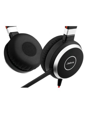 Jabra Evolve 40 UC Stereo USB-C Căști Prin cablu Bandă de fixare pe cap Birou Call center USB tip-C Bluetooth Negru