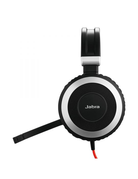 Jabra Evolve 80 UC Stereo Căști Prin cablu Bandă de fixare pe cap Birou Call center Bluetooth Negru