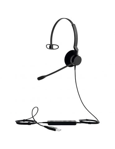 Jabra Biz 2300 USB Microsoft Lync Mono Căști Prin cablu Bandă de fixare pe cap Birou Call center USB Tip-A Negru