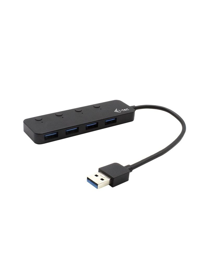 USB & FireWire Hubs i-tec U3CHARGEHUB4 hub-uri de interfață USB 3.2 Gen 1 (3.1 Gen 1) Type-A 5 Mbit/s Negru