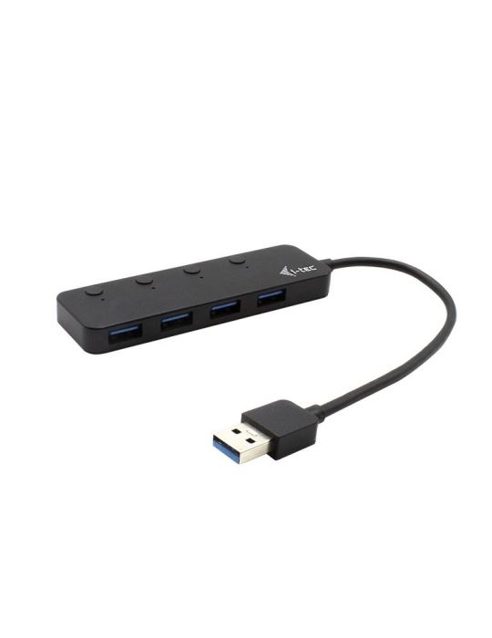 i-tec U3CHARGEHUB4 hub-uri de interfață USB 3.2 Gen 1 (3.1 Gen 1) Type-A 5 Mbit s Negru
