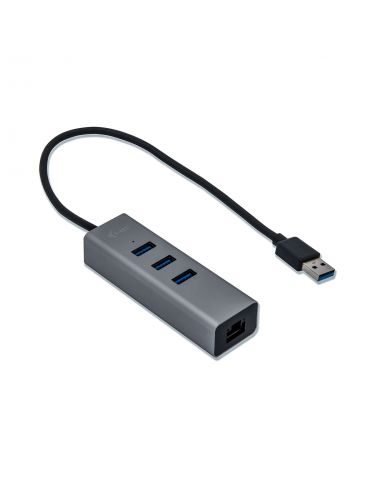 i-tec Metal U3METALG3HUB hub-uri de interfață USB 3.2 Gen 1 (3.1 Gen 1) Type-A 5000 Mbit s Gri
