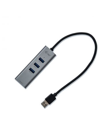 i-tec Metal U3METALG3HUB hub-uri de interfață USB 3.2 Gen 1 (3.1 Gen 1) Type-A 5000 Mbit s Gri