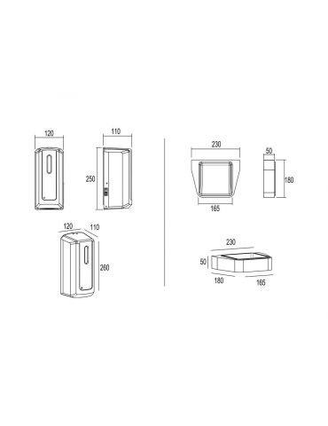 Multibrackets 9622 dispozitiv automat de dezinfectat mâna Alb Acrilonitril-butadien-stiren (ABS) 1 L