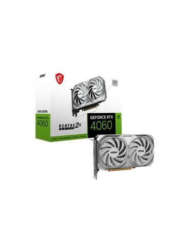 MSI GeForce RTX 4060 VENTUS 2X WHITE 8G OC NVIDIA 8 Giga Bites GDDR6 - Tik.ro
