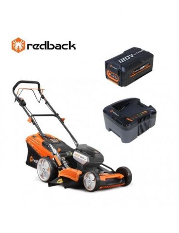 Masina de tuns gazon acumulatori Redback Pachet EA156V+EA30+EC440,   120V 520mm 60L autopropulsie acumulator 120V/3Ah incarcator - Tik.ro
